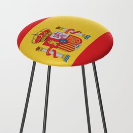 Spain Flag Print Spanish Country Pride Patriotic Pattern Counter Stool