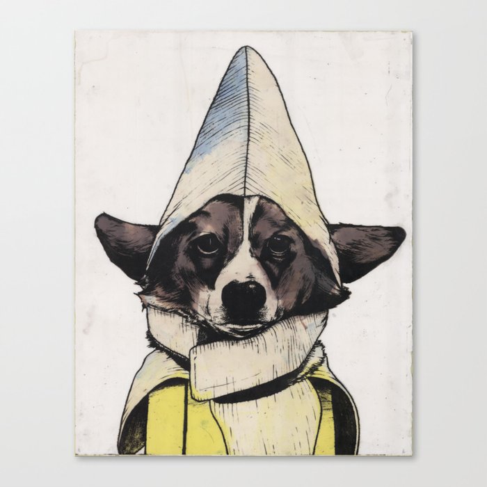 Banana Dog Canvas Print