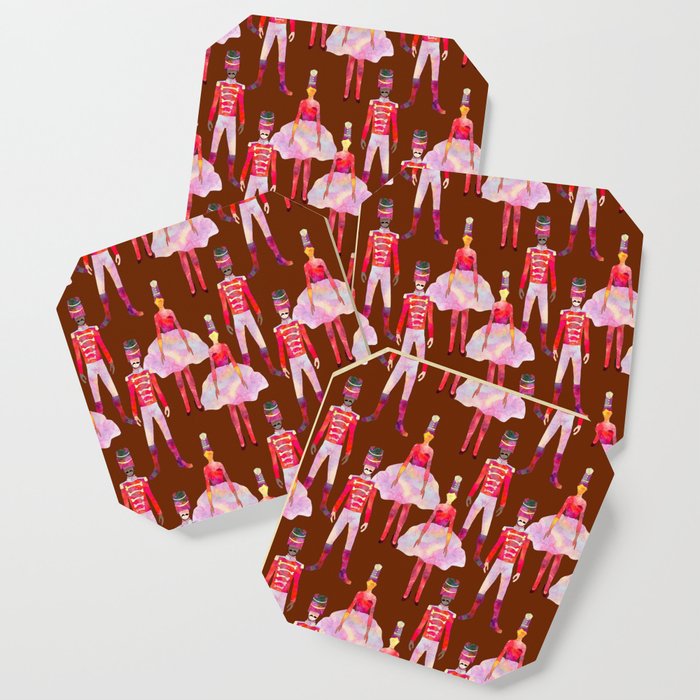 Nutcracker Ballet - Chocolate Brown Coaster