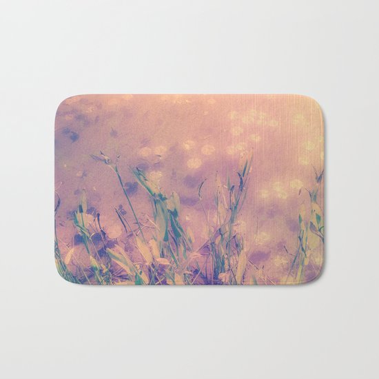 Lotus Pond and Spring Sunshine Bath Mat