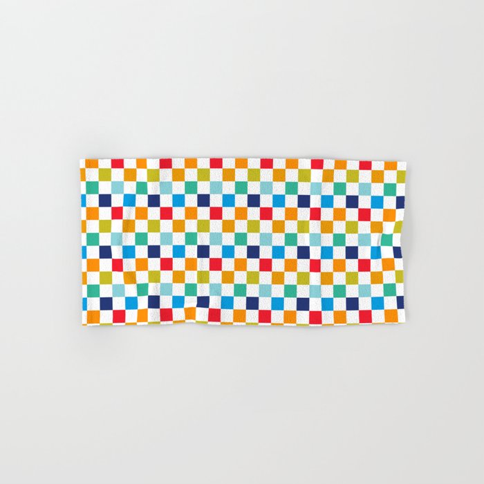 Colorful checked pattern Hand & Bath Towel