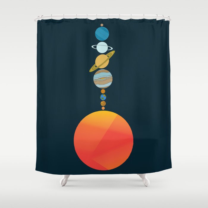 Solar System 2 Shower Curtain