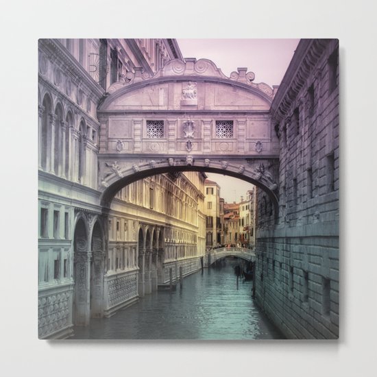 Ponte dei Sospiri | Bridge of Sighs - Venice (colored version) Metal Print