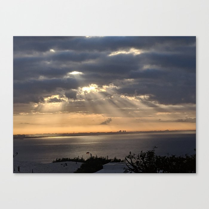 Sunrise over the Pacific Ocean, Malibu CA Canvas Print