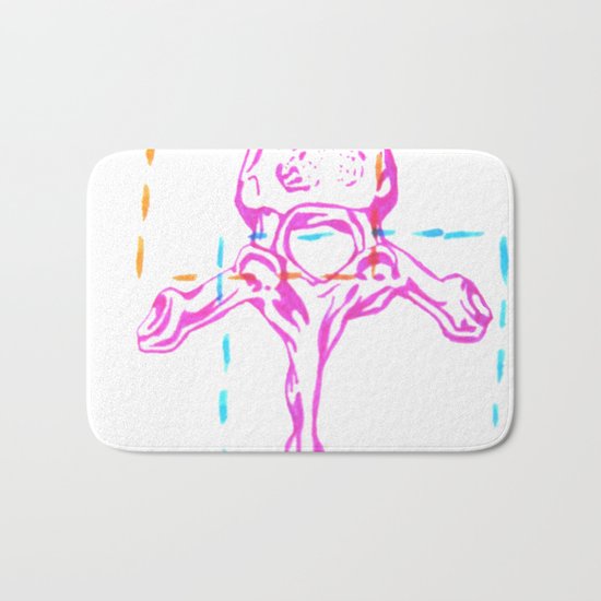 Thoracic Vertebrae Bath Mat