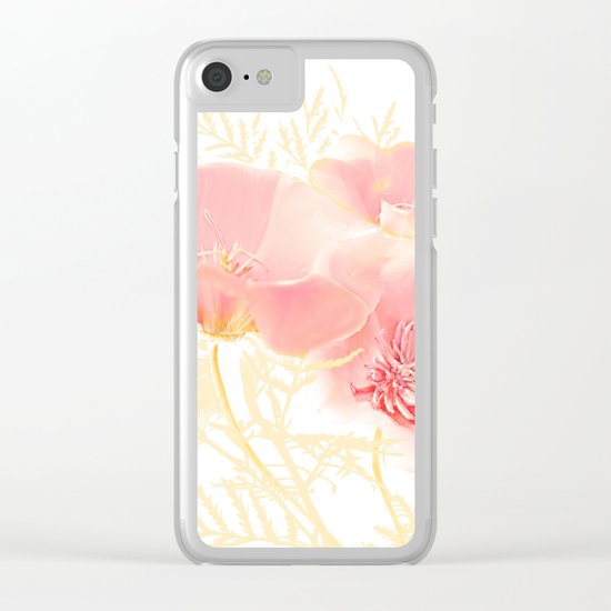 Poppies(gentle) Clear iPhone Case