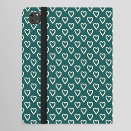 Blue and white hearts for Valentines day iPad Folio Case