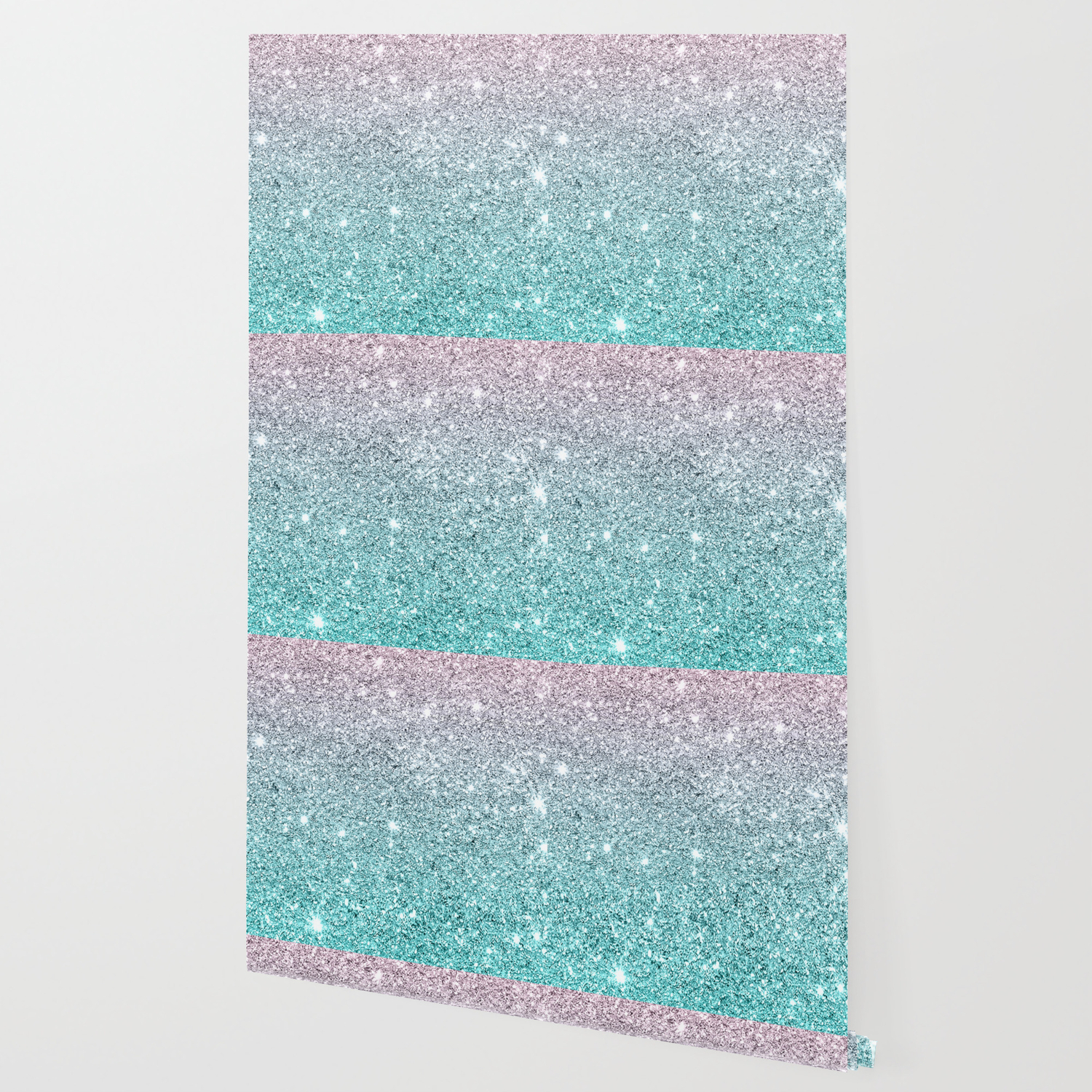 pink and turquoise wallpaper