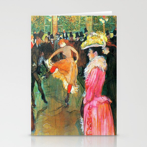 Henri de Toulouse-Lautrec - At the Moulin Rouge,The Dance ,1890 Stationery Cards