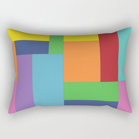 Multicolor square Rectangular Pillow