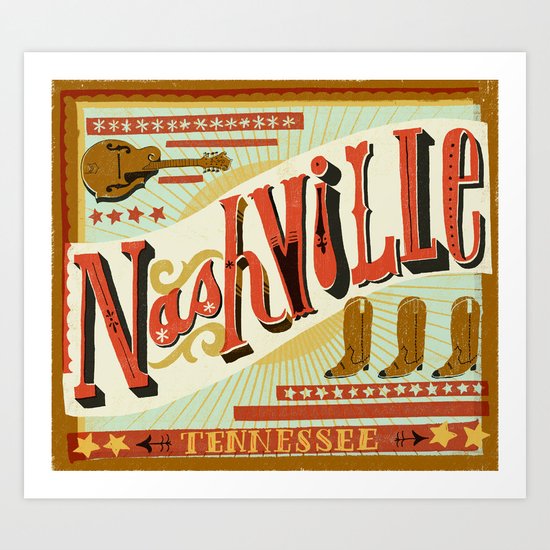 Nashville Art Print