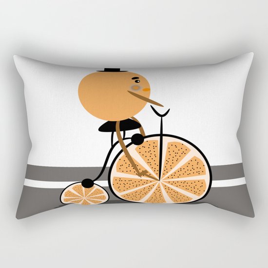 Orange ride Rectangular Pillow