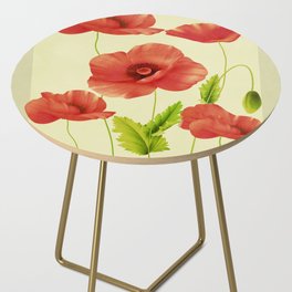 Red Poppies 3 Side Table