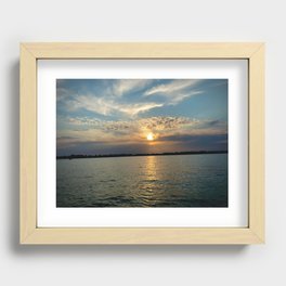 Okoboji Iowa Lake View Sunset  Recessed Framed Print
