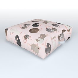 rats redux Outdoor Floor Cushion | Mice, Rodent, Vector, Animal, Rats, Digital, Pet, Nature, Wildlife, Graphicdesign 