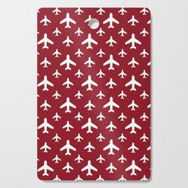 Red/White Airplanes Cutting Board
