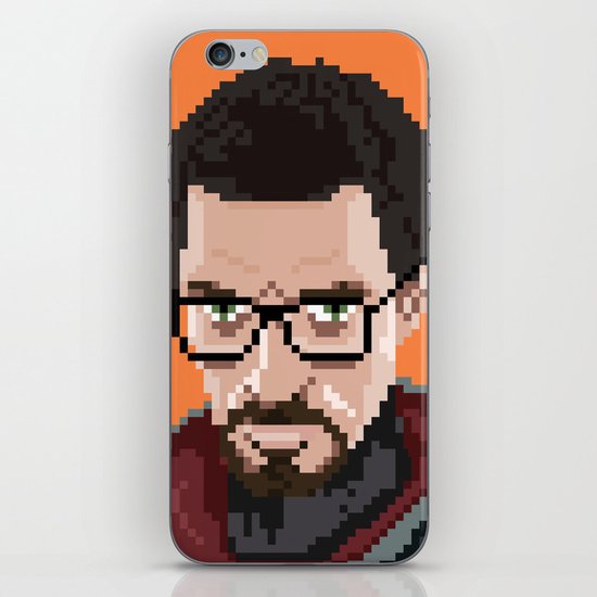 Gordon Freeman portrait iPhone Skin