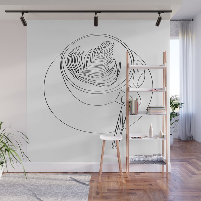 Kitchen Collection Cappuccino Design Wall Mural By