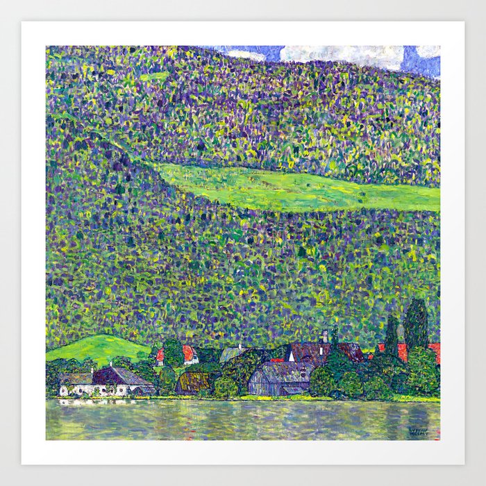 Gustav Klimt Litzlberg on the Attersee Art Print