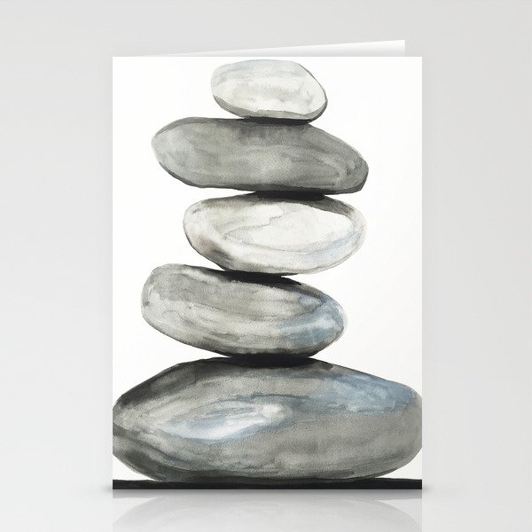 Zen balancing rocks Stationery Cards