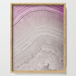 Purple Ombre Agate Serving Tray