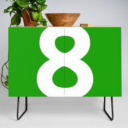 Number 8 (White & Green) Credenza