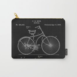 Vintage Bicycle patent illustration 1890 Carry-All Pouch