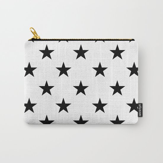 Stars (Black/White) Carry-All Pouch