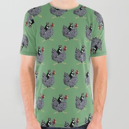 Cat on a Chicken All Over Graphic Tee