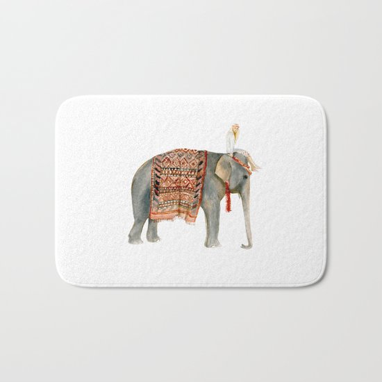 Elephant Ride Bath Mat