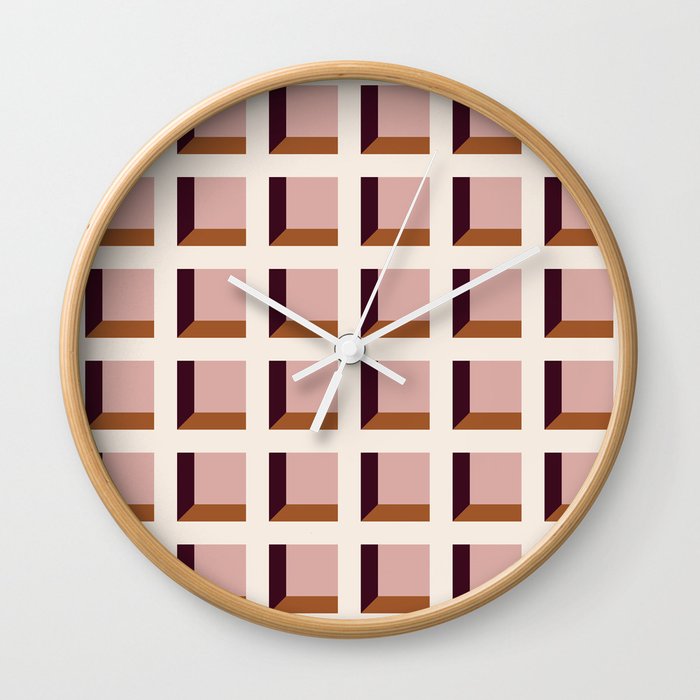 Minimalist 3D Pattern XX Wall Clock