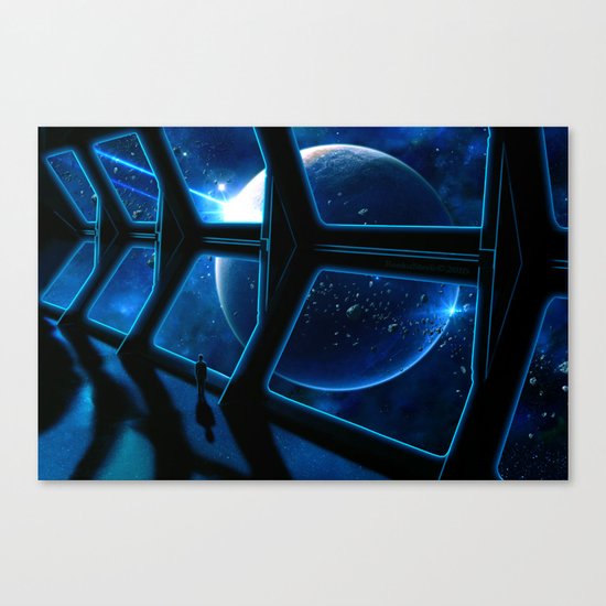 Space traveler Canvas Print