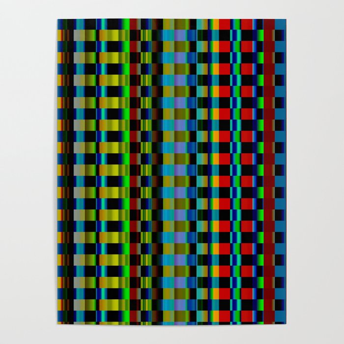 Colorful Geometric Pattern Poster