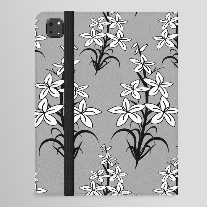Designer white lilies iPad Folio Case