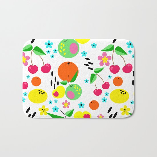 Fruity summer . Bath Mat