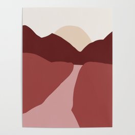 a deep, red path Poster