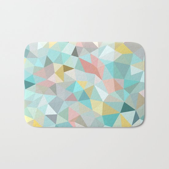Pastel Tris Bath Mat