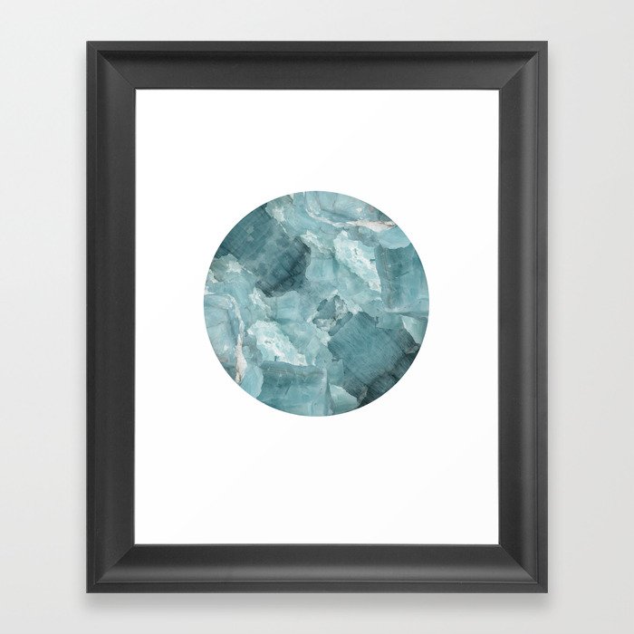 circle glace Framed Art Print