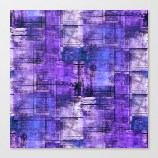Purple Noise Canvas Print