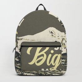 Gray Ski Big Sky Montana Vintage Poster Backpack