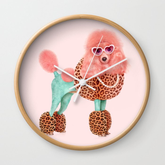 FUNKY POODLE Wall Clock