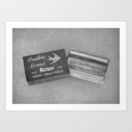 Swallow Brand Rosin Art Print