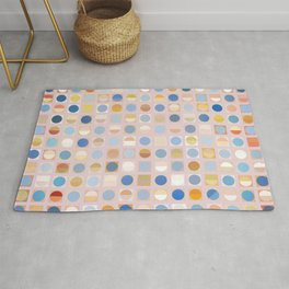 Circles and Squares 2 Area & Throw Rug