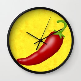 Hot Chili Pepper Wall Clock