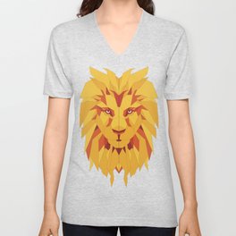 Lion King Portrait V Neck T Shirt