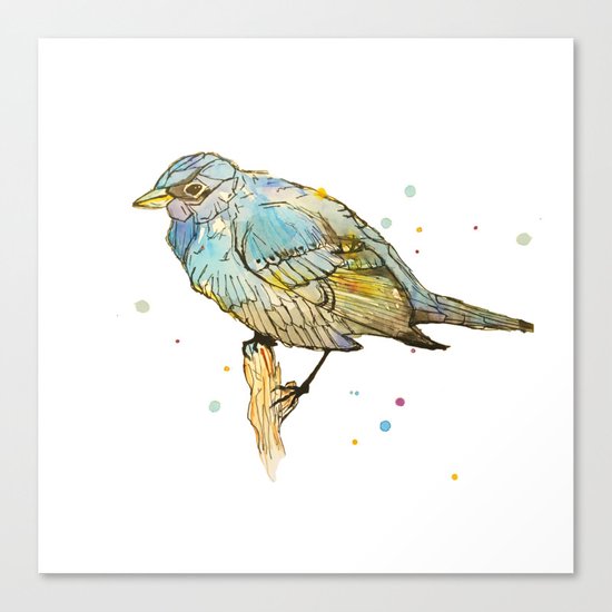 Blue Bird Canvas Print