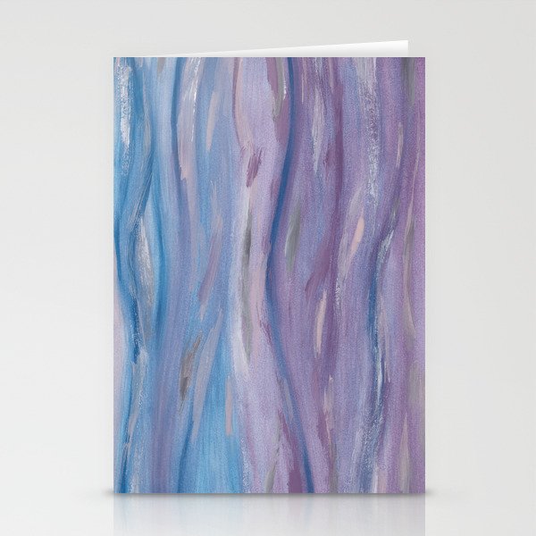 Touching Purple Blue Watercolor Abstract #2 #painting #decor #art #society6 Stationery Cards