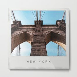 Brooklyn Bridge in New York City Metal Print