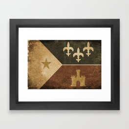 Acadian Flag Framed Art Print