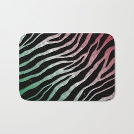 Ripped SpaceTime Stripes - Green/White/Red Bath Mat | Zebra, Spacetime, Graphicdesign, Outer, Sicilian, Italy, Stars, Green, Colors, Space 